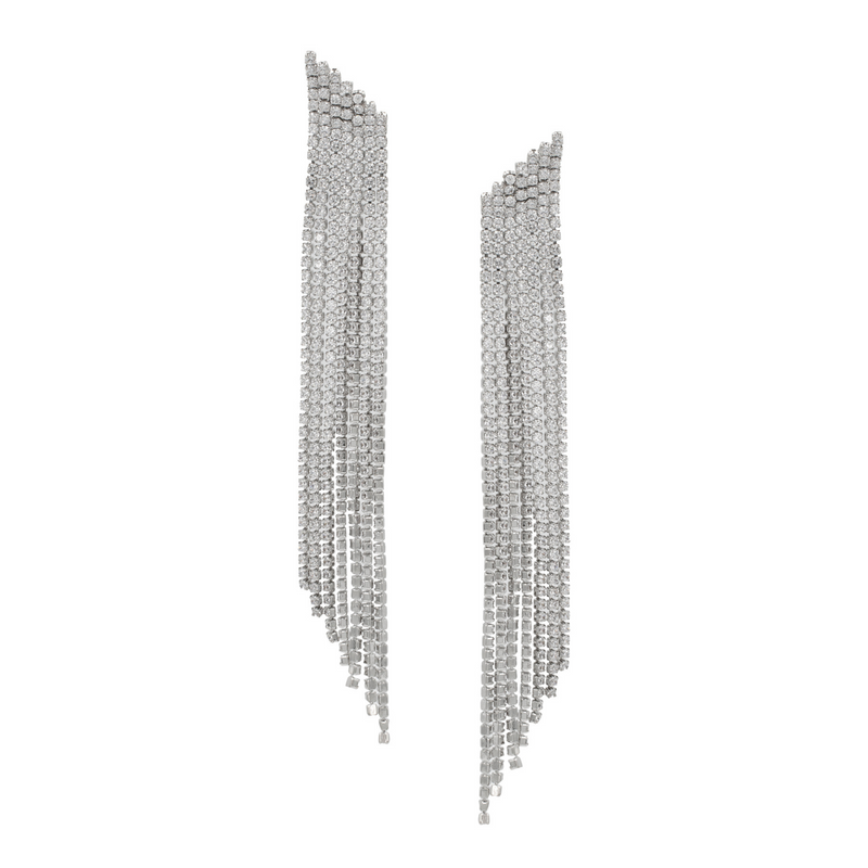 CZ Fringe Earrings