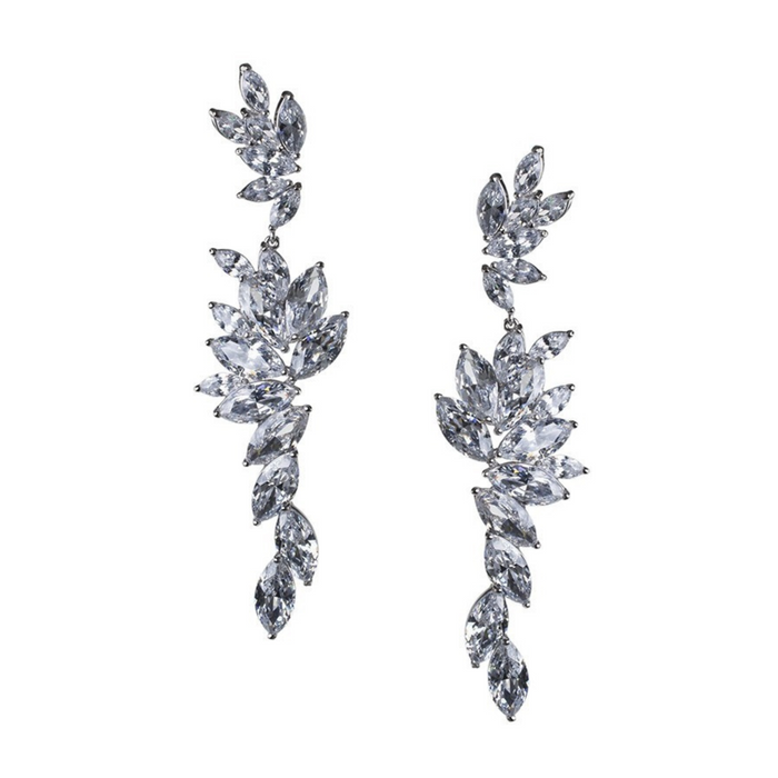 Cascading Marquise  Statement Earrings