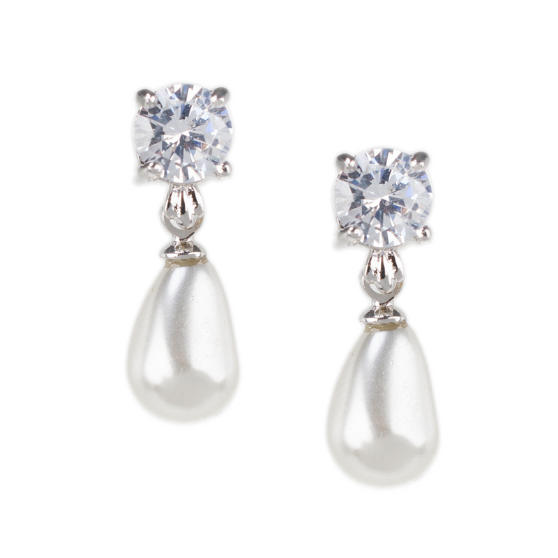 Pearl and Pear Drop Earrings