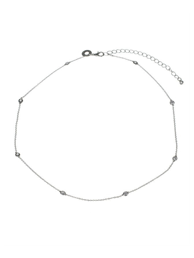 16" Delicate Diamonds by the Yard Necklace