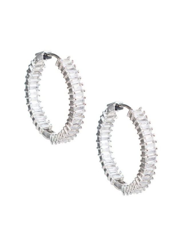 Baguette Hoop Earrings