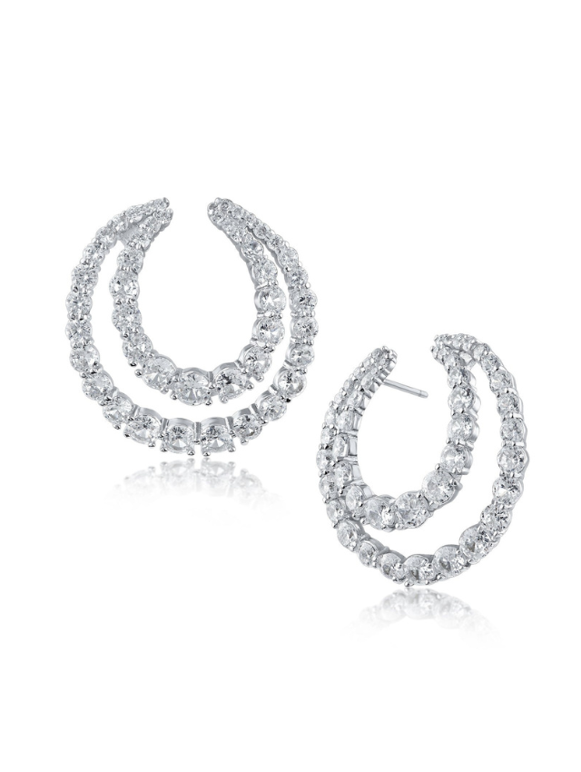 Double Open Circle Earrings