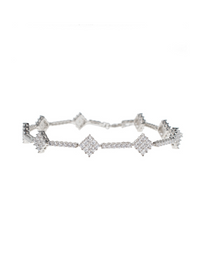 CZ Diamond Shape Anklet