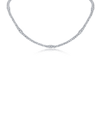 Graduated Round CZ Necklace