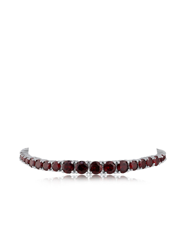 Ruby CZ Graduated Tennis Bracelet