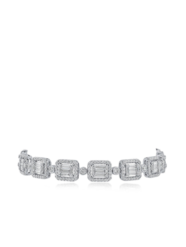 Baguette CZ Framed Rectangle Bracelet