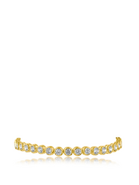 Round Bezel Set CZ Bracelet