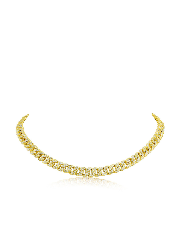 Adjustable Pave Chain Necklace