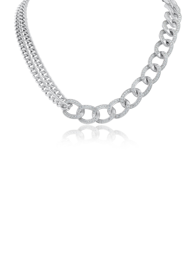 Interlocking Double Chain Necklace