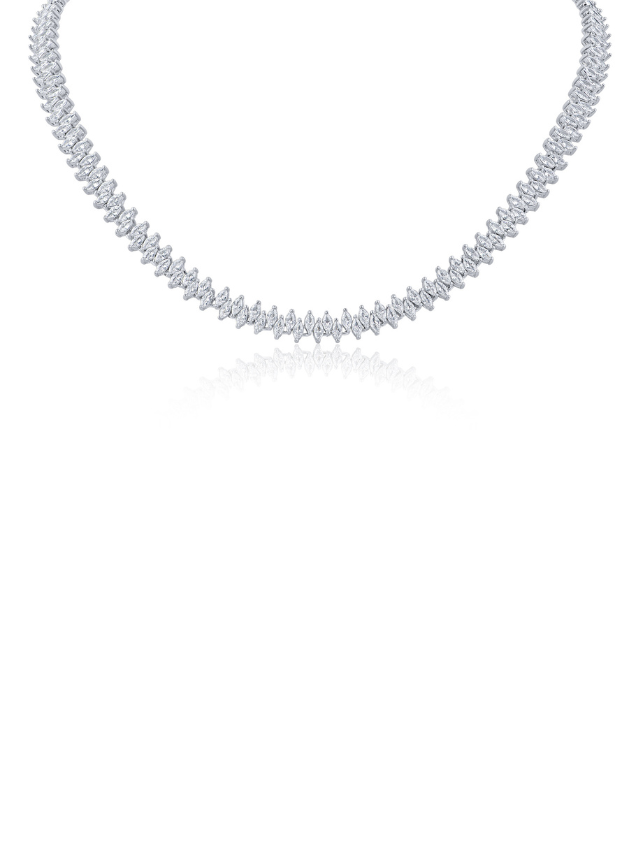 Alternating Marquise CZ Necklace
