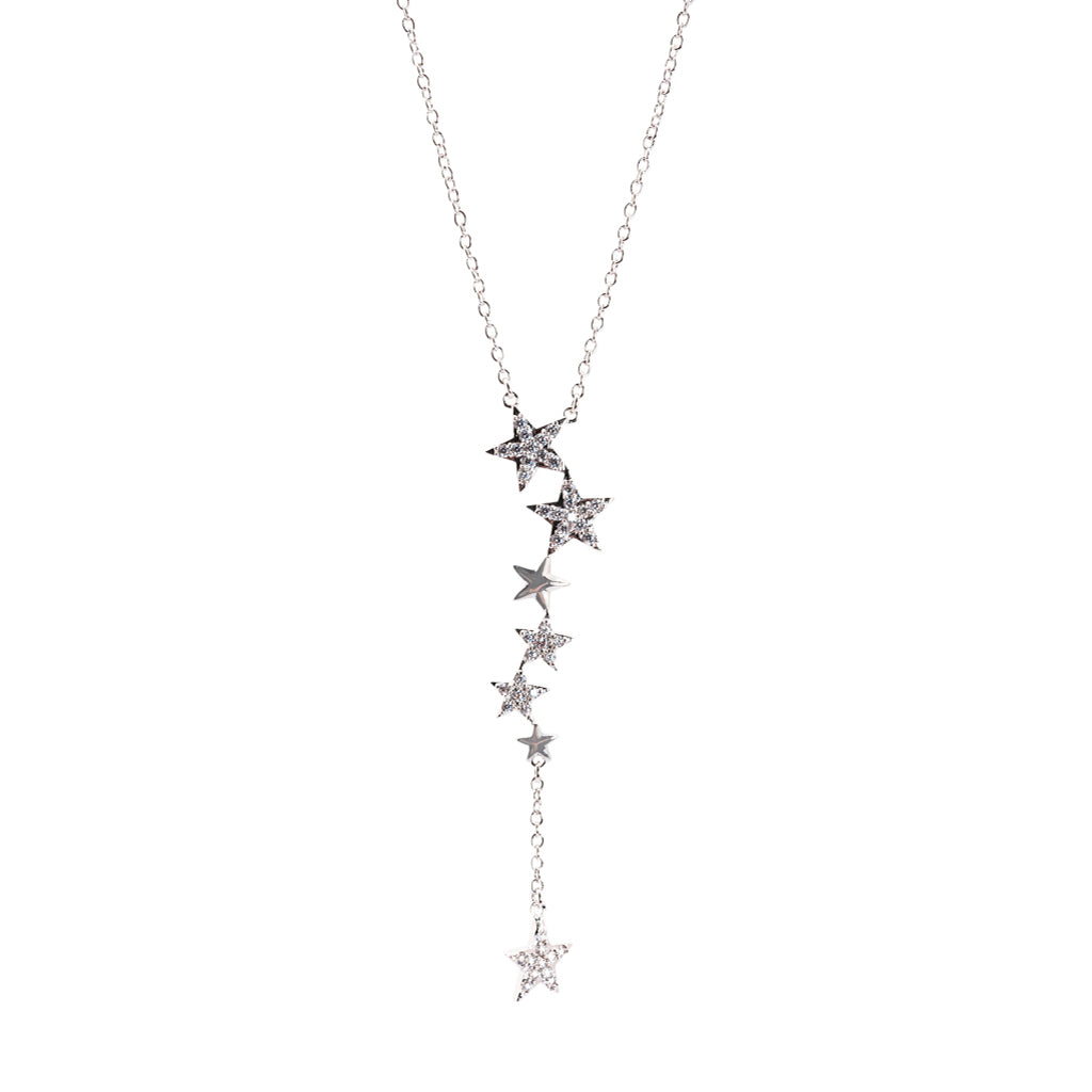 Pave Star "Y" Necklace