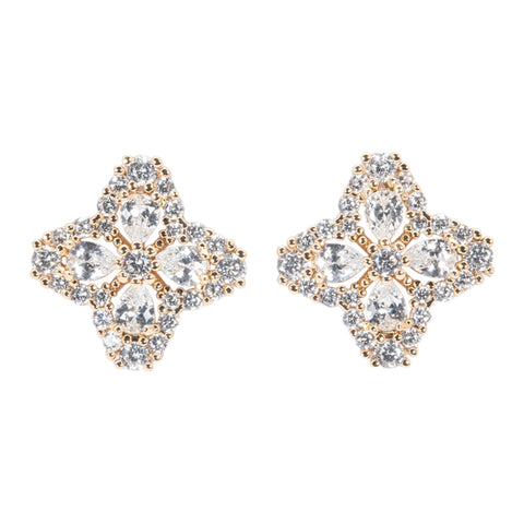 Pave Hoop Earrings