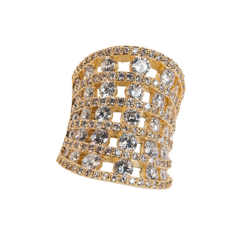 Classic Gold Round Eternity Band