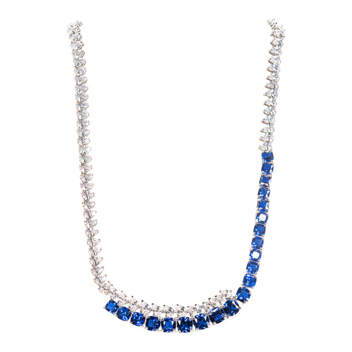 Sapphire Overlapping Statement Necklace