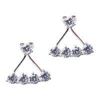 Stud with Curved Row Ear Jackets