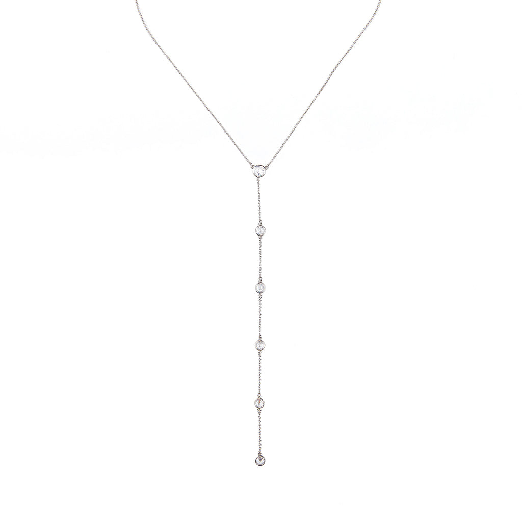 Y Bezel Station Necklace