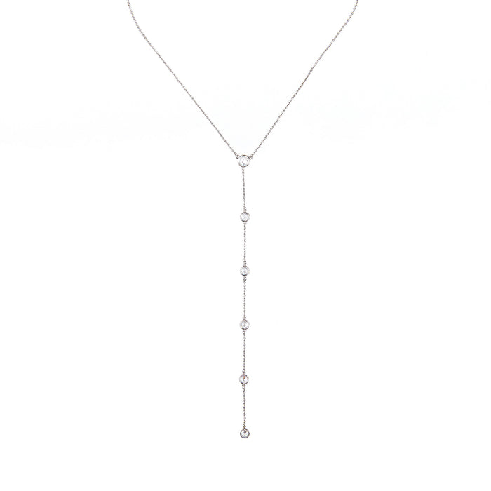 Y Bezel Station Necklace