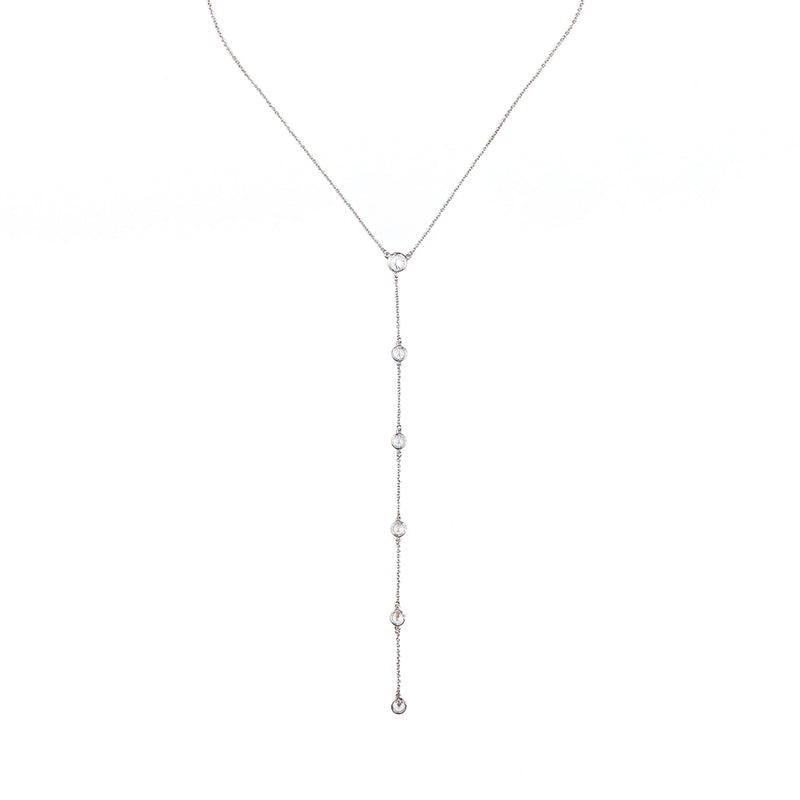 Y Bezel Station Necklace