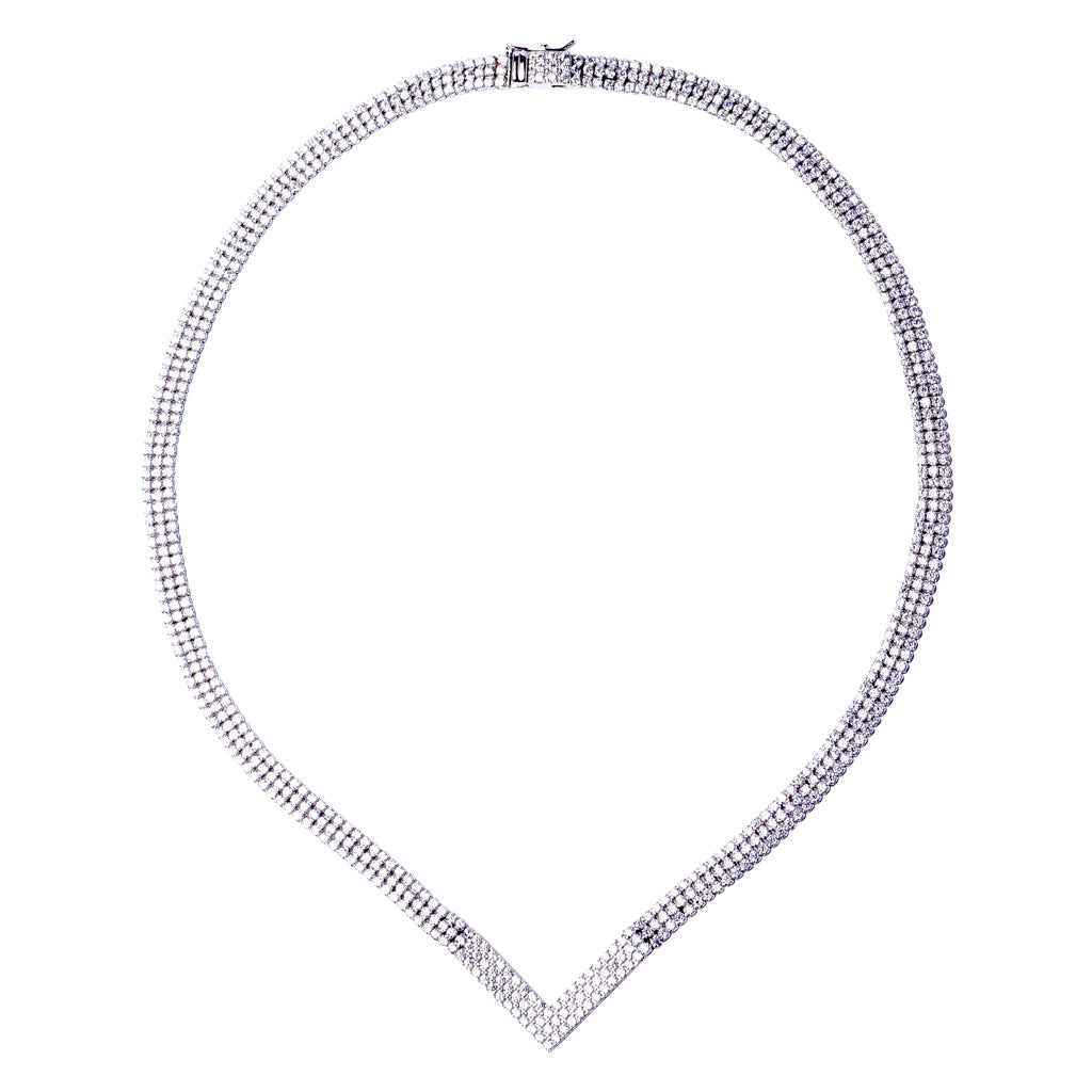 Triple Round Collar Necklace