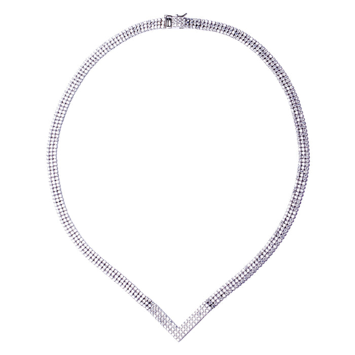 Triple Round Collar Necklace
