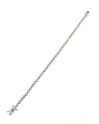 Round CZ Bezel Set Bracelet