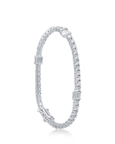 Pave CZ Chain Bracelet