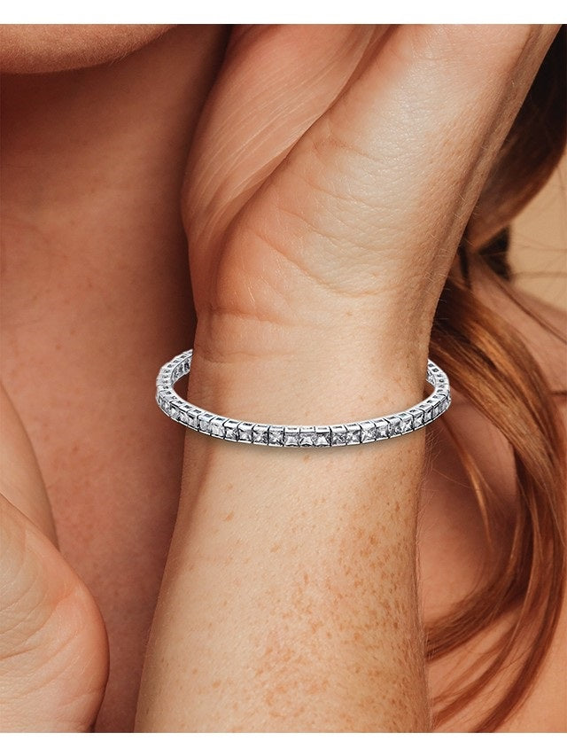 Princess CZ Channel Set Bracelet