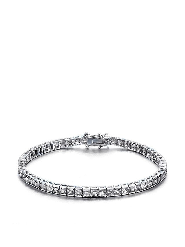Princess CZ Channel Set Bracelet
