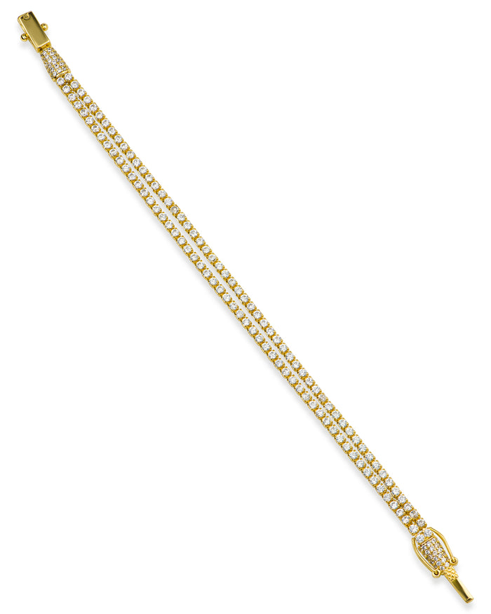 Pave Double Row Bracelet