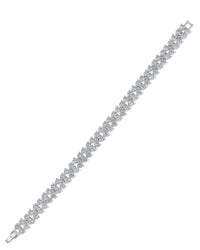 Round Double Row CZ Bracelet