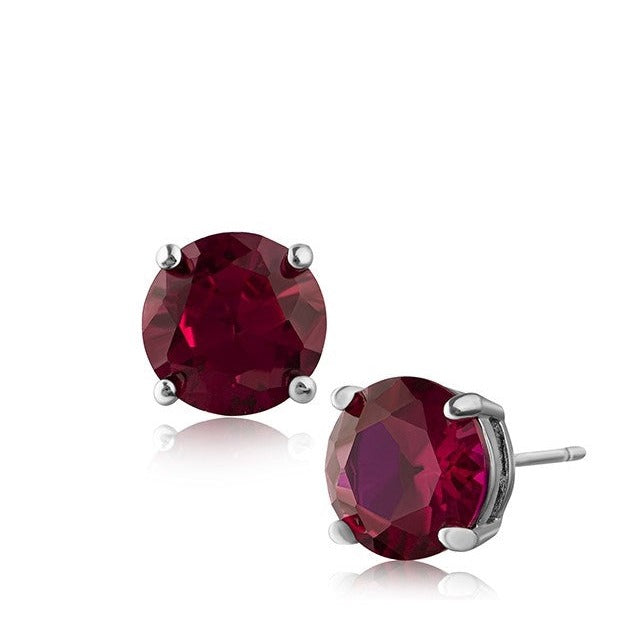 Ruby Luxe Round Stud