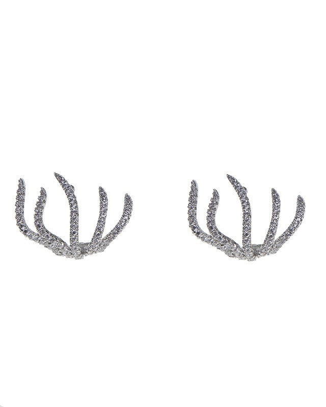 Pave Claw Earrings