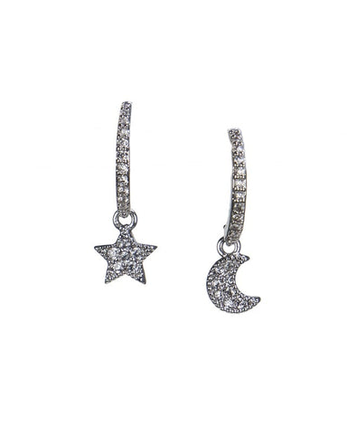 Pave Hoop Earrings