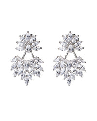 CZ Marquise Cluster Earrings