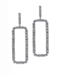 Open Rectangle Earrings