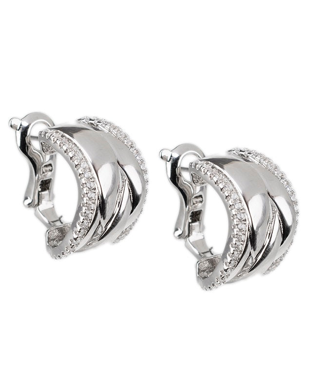 Shiny Hoop Earrings