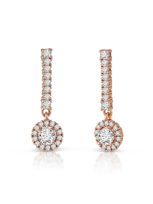 Petite Round Drop Earrings