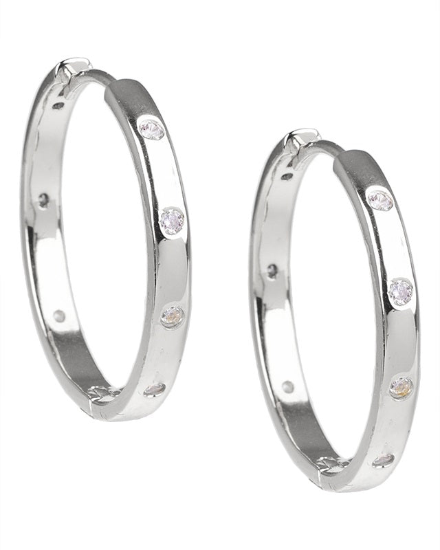 Round Hoop Earrings