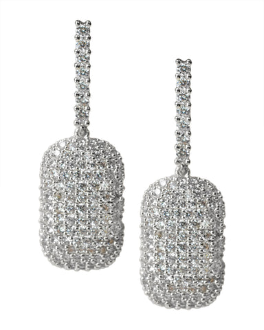 Marquise and Pear CZ Cluster Earrings