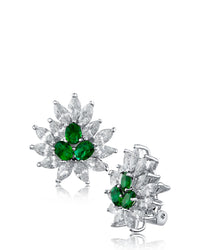 CZ Cluster Earrings