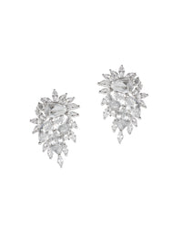 Multi CZ Cluster Earrings