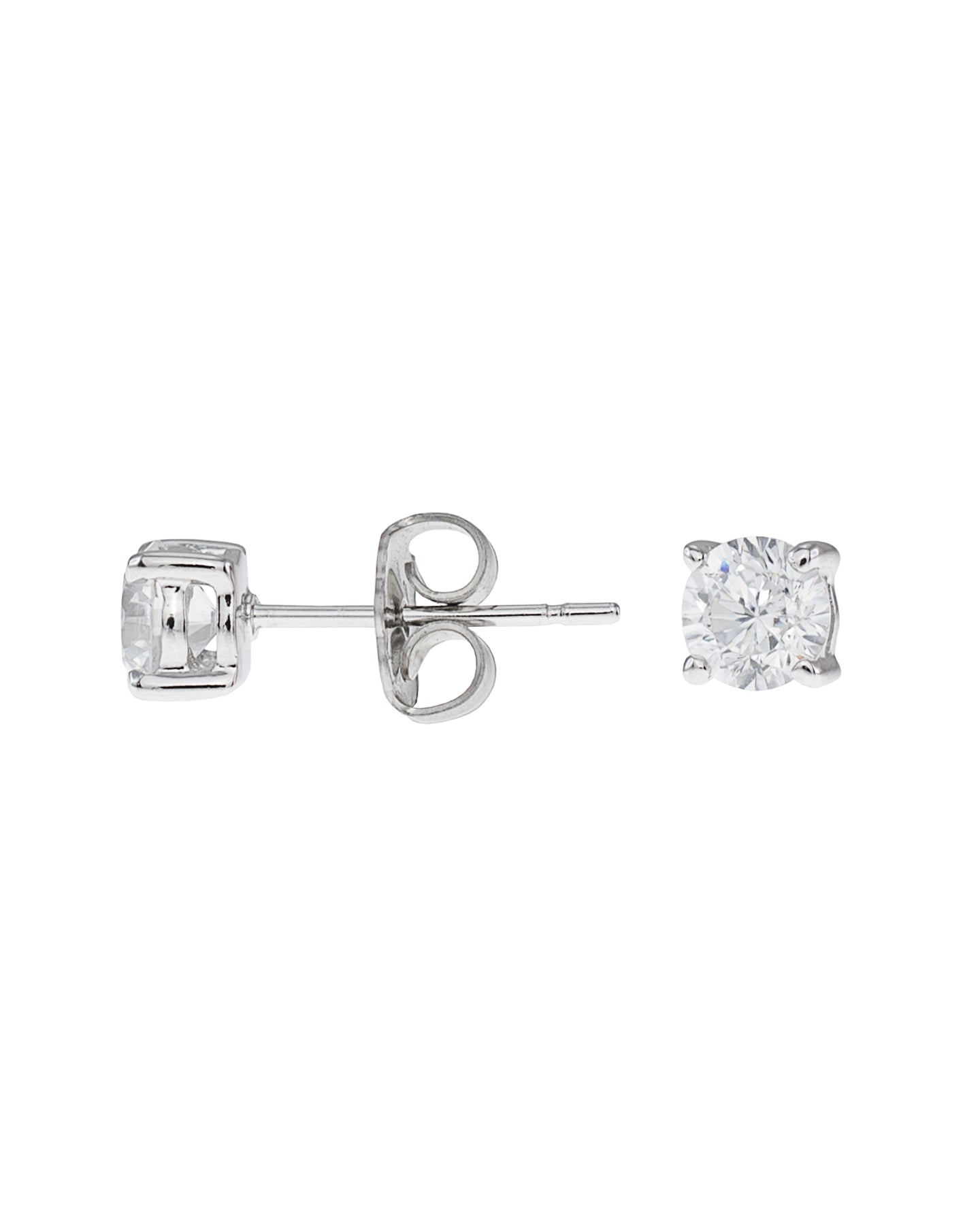 1 cttw Round CZ Earring