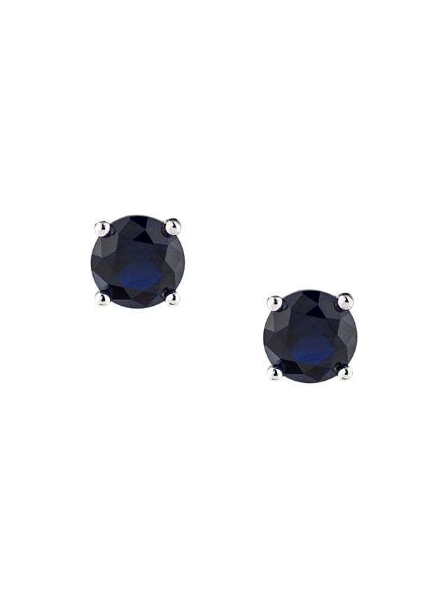 Classic Blue CZ Pierced Stud Earring