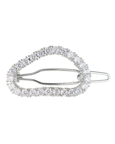 Glass Pearl and CZ Hair Pin