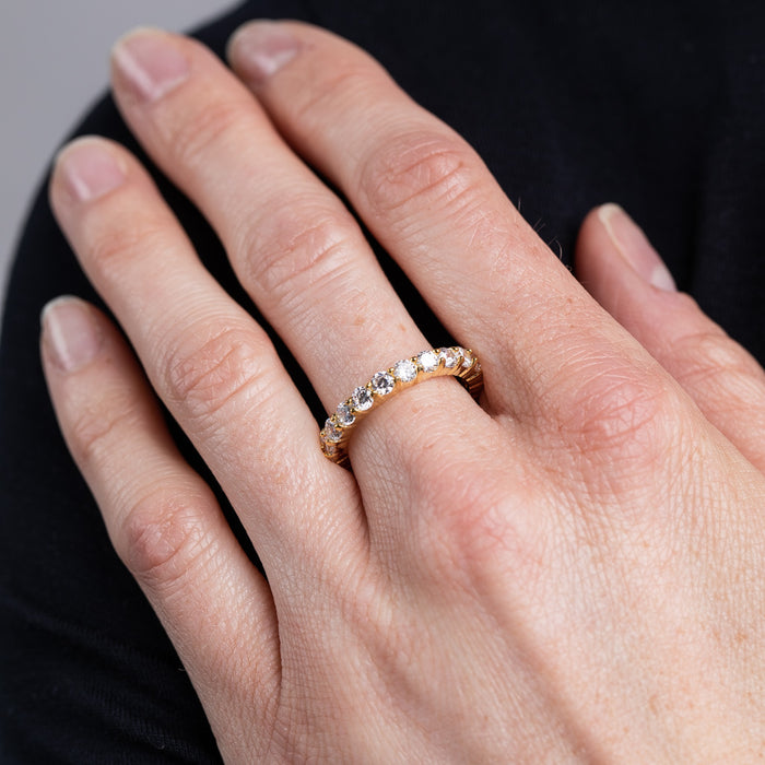 Classic Gold Round Eternity Band