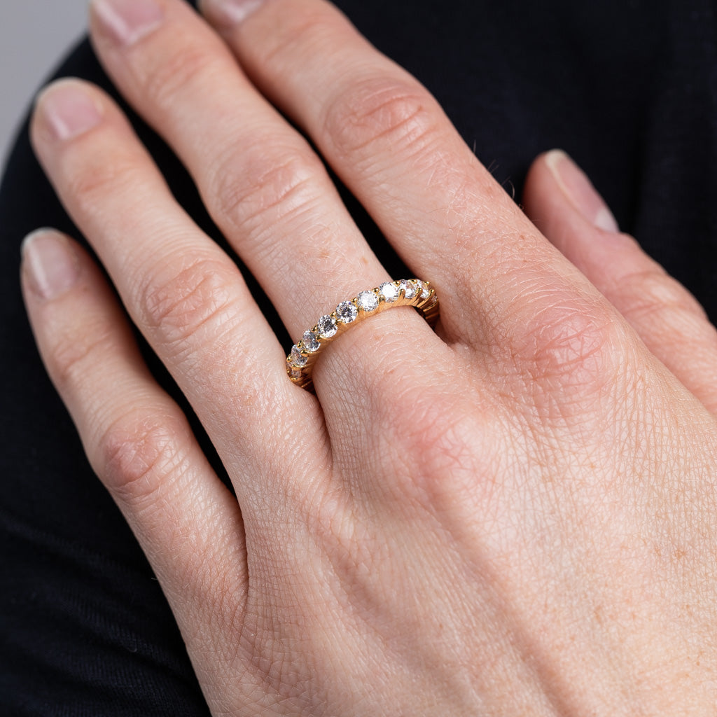 Round Gold Eternity Band