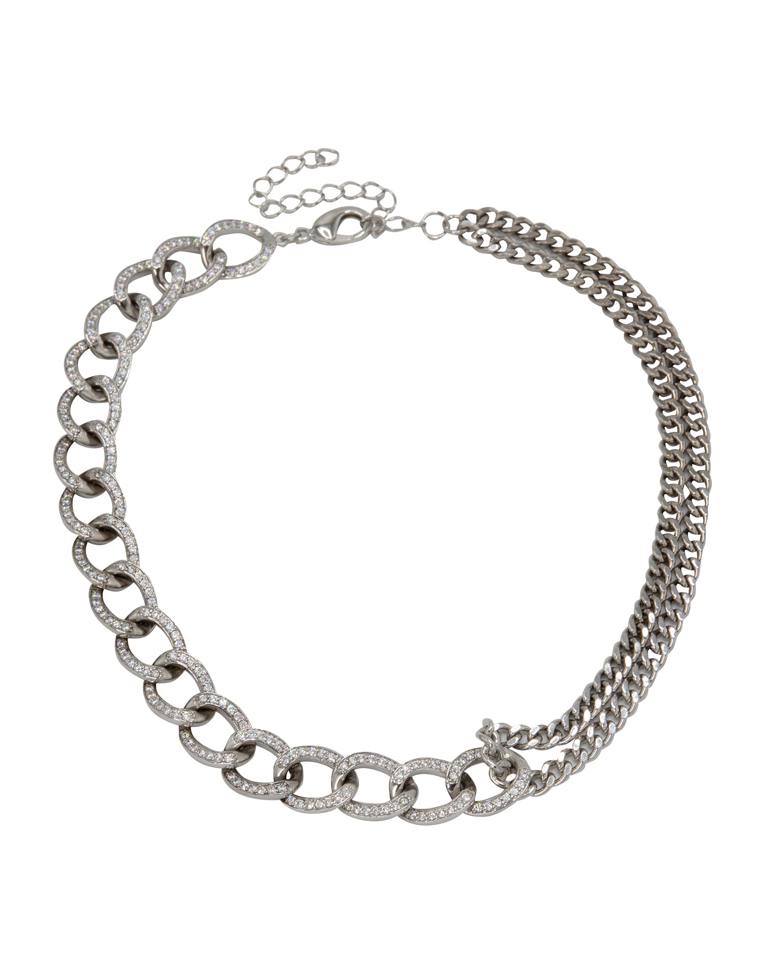 Interlocking Double Chain Necklace