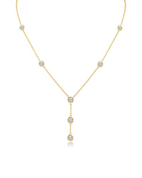 Round CZ Y- Necklace