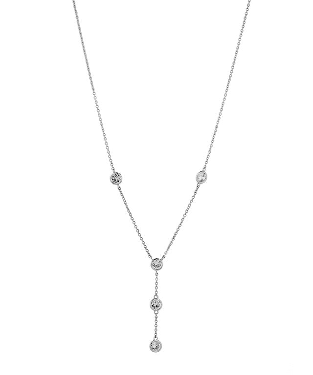 Round CZ Y- Necklace