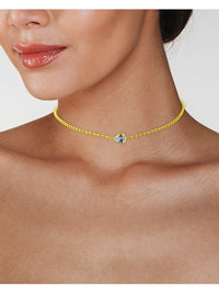 Pear CZ Choker Necklace